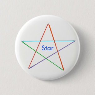 Star - five coloured rainbow star reward buttons