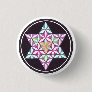 Star Flower 3 Cm Round Badge