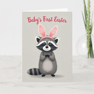 Star Flower Animal Baby Card
