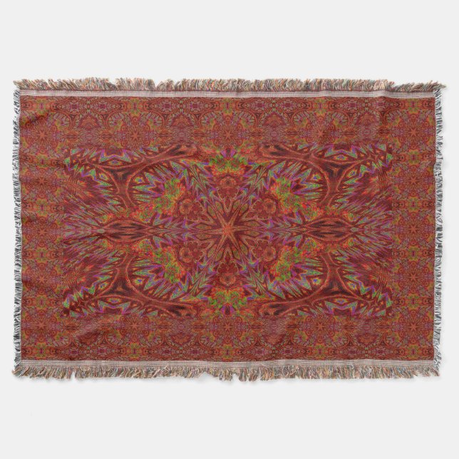 Star Flower of Spring Throw Blanket (Front)