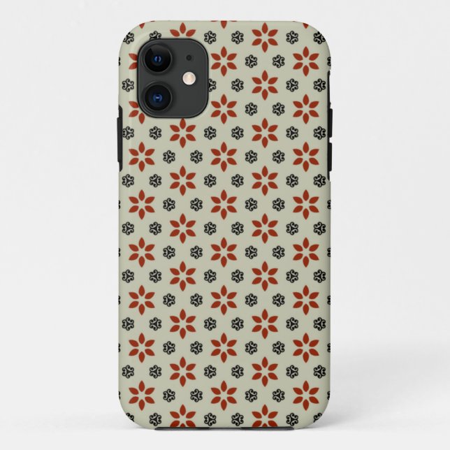 Star Flower Pattern Case-Mate iPhone Case (Back)
