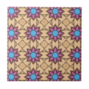 Star Flower Power Ceramic Tile