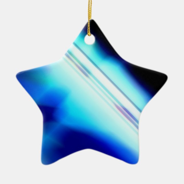 Star for Christmas Tree Ceramic Tree Decoration (Front)