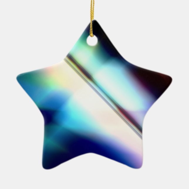 Star for Christmas Tree Ceramic Tree Decoration (Front)