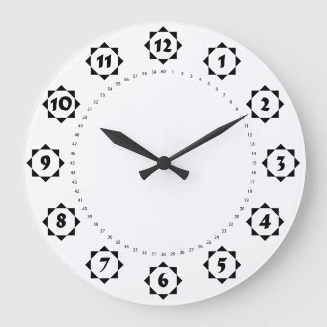 Star form Collection Large Clock (Front)