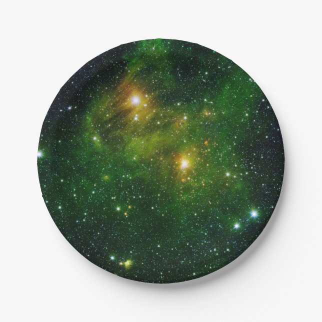 Star Forming Region GL 490 Paper Plate (Front)