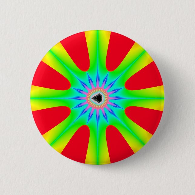 Star - Fractal Button (Front)