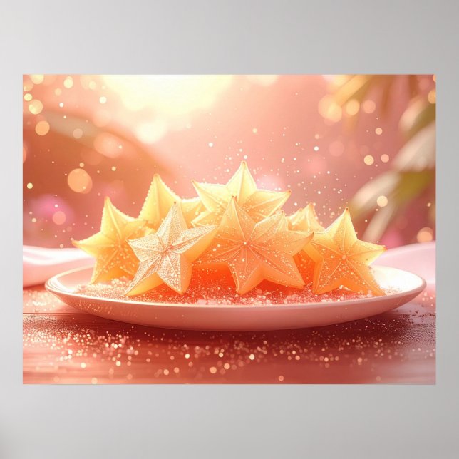 STAR FRUIT - CARAMBOLE - EXOTIC FRUITS POSTER (Front)