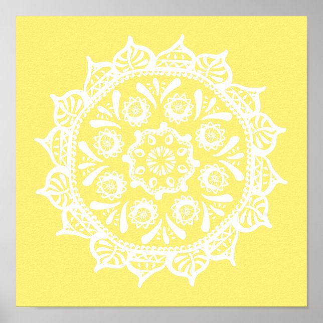 Star Fruit Mandala Poster (Front)