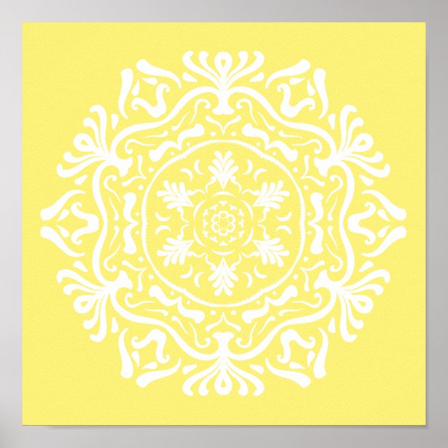 Star Fruit Mandala Poster (Front)