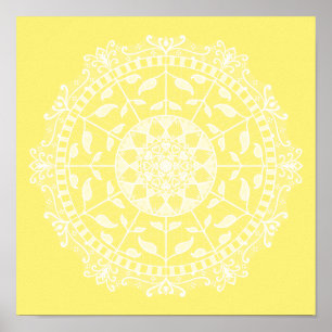 Star Fruit Mandala Poster