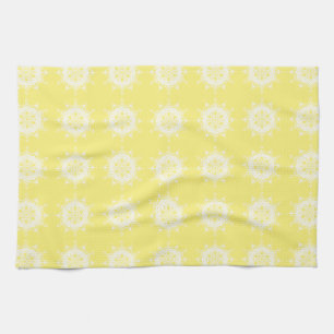 Star Fruit Mandala Tea Towel