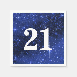 Star Galaxy For 21st Birthday Party   Napkin