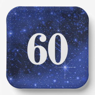 Star Galaxy For 60th Birthday Party    Paper Plate
