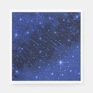 Star Galaxy On Blue Napkin