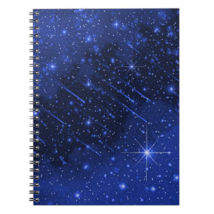 Star Galaxy On Blue  Notebook