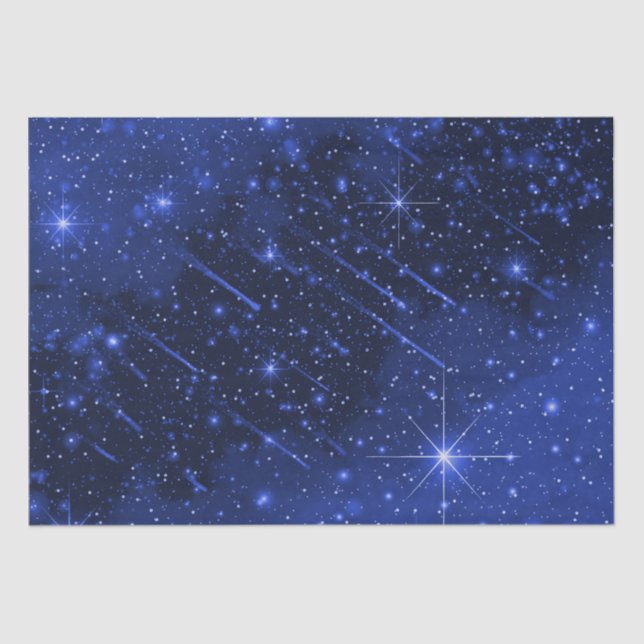 Star Galaxy On Blue Tissue Paper (Front)