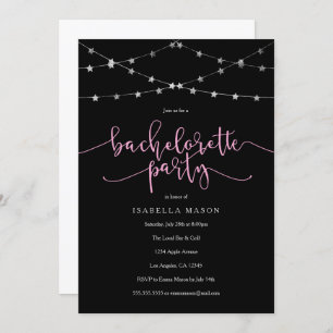 Star Garland Bachelorette Party Invitation