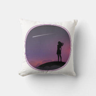 Star Gazing Girl Cushion