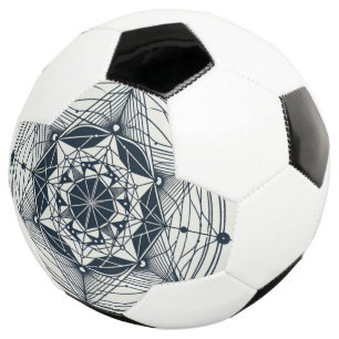Star Geometry: Midnight Symmetry Soccer Ball