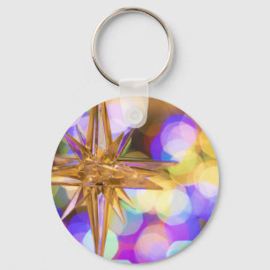 Star Glitter Key Ring