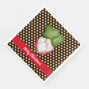 Star Gnome Customise Colour and Text Napkin