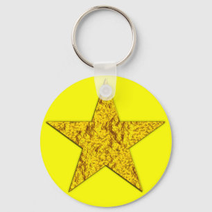 Star (gold nugget) key ring