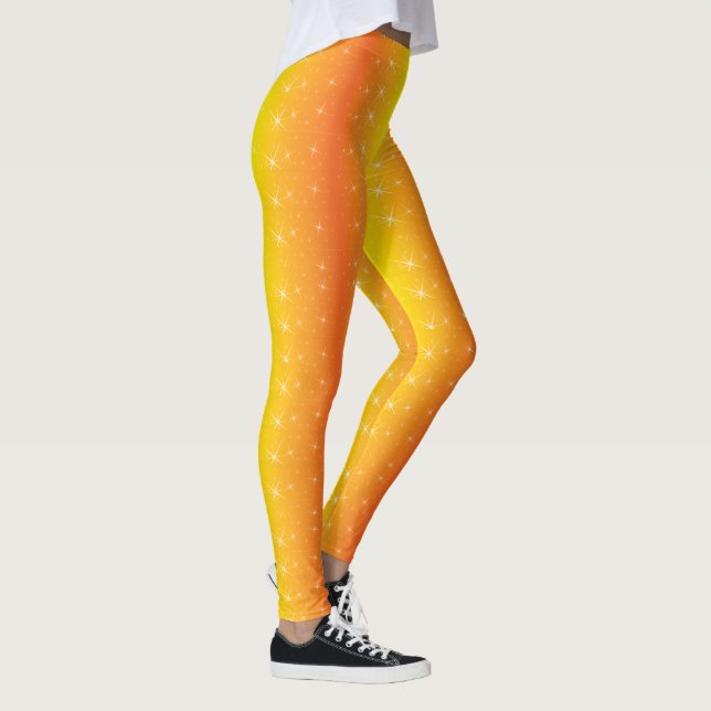 Star Gold Pattern Leggings (Right)