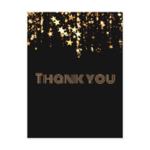 Star Gold thank you postcard