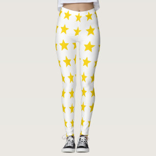 Star Gold Yellow Leggings
