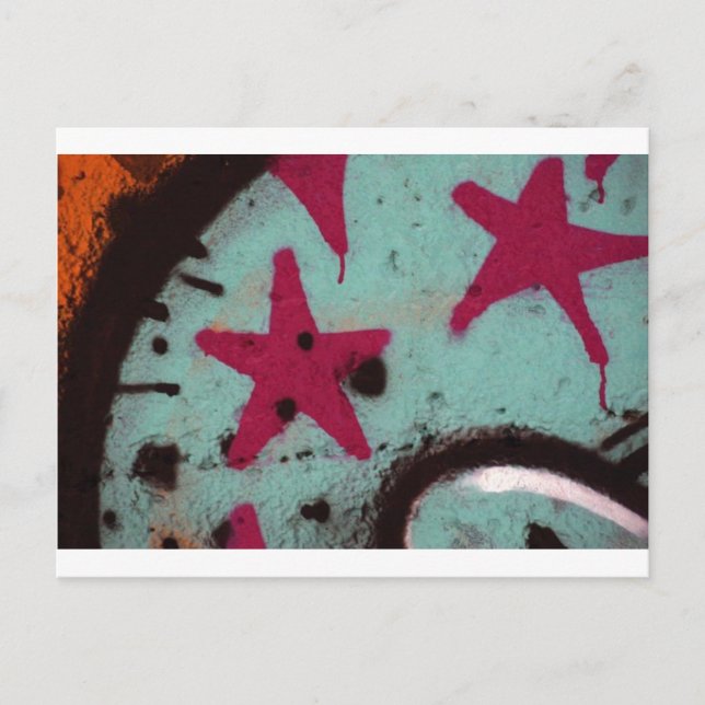 Star Graffiti Postcard (Front)