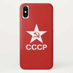 Star Hammer Sickle CCCP Phone Case, Apple iPhone X iPhone X Case