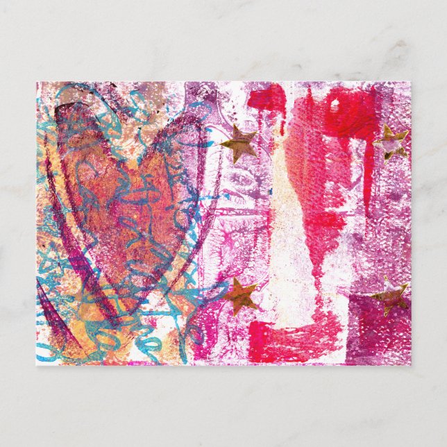 Star Heart Postcard (Front)