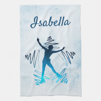 Star ice Skater Towel blade gradient blue