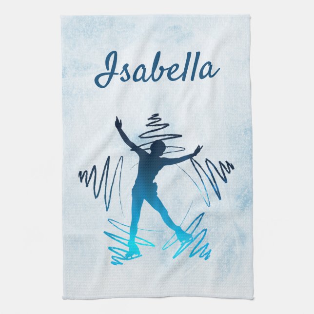 Star ice Skater Towel blade gradient blue (Vertical)