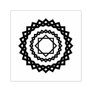 Star illustration rubber stamp