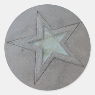 Star in Hollywood Classic Round Sticker