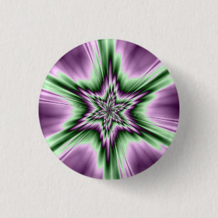 Star in Purple and Green Button