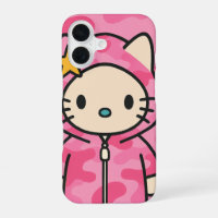 Star Kitty Phone Case – Cute Cat Character in Pink