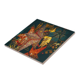 Star Lanterns Ceramic Tile