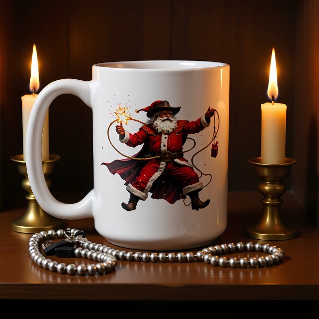 Star Lasso Cowboy Santa Coffee Mug (Creator Uploaded)