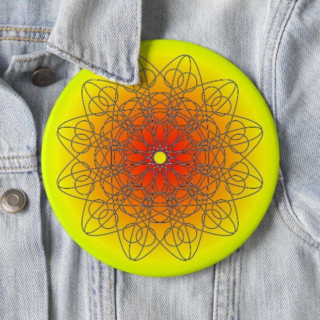 Star Light 6 Cm Round Badge (In Situ)