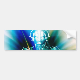 Star Light Robot Bumper Sticker
