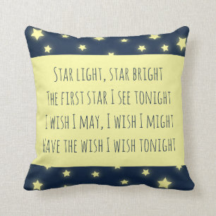 Star Light, Star Bright Baby Shower Nursery Cushion