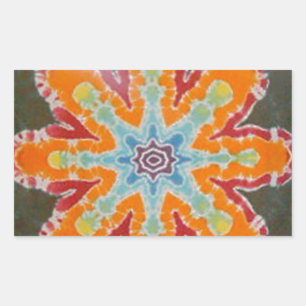 Star Light Tie Dye PhatDyes Rectangular Sticker