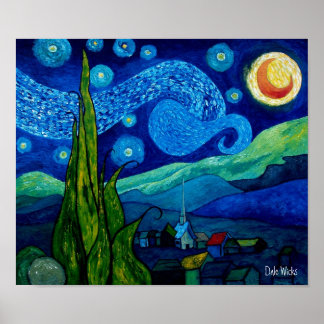 Star Lit Night Poster