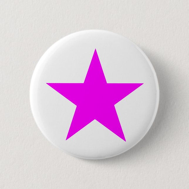 Star Magenta The MUSEUM Zazzle Gifts 6 Cm Round Badge (Front)