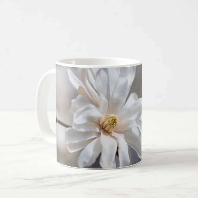 Star Magnolia Bloom Coffee Mug (Front Left)