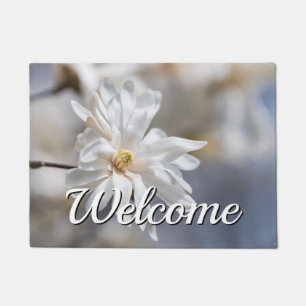 Star Magnolia Bloom Welcome Doormat