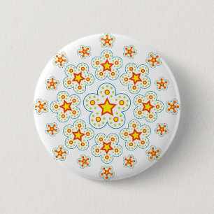 Star Mandala 6 Cm Round Badge